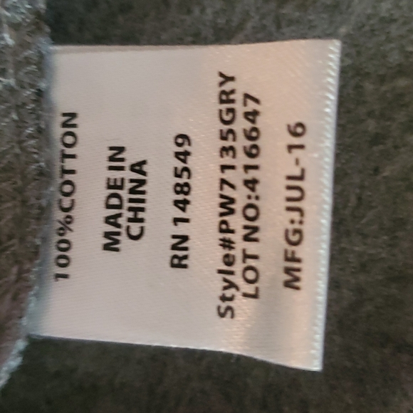 pd&c grey flannel 100% cotton, youth size 14 - Picture 9 of 11